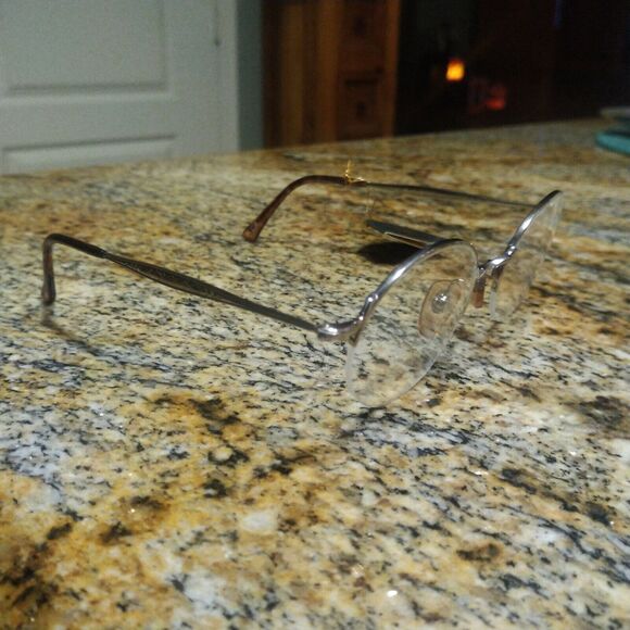 SANTA BARBARA POLO SB109 50 21 140 Gold Half Rim Frames Eyeglasses New - Picture 6 of 11